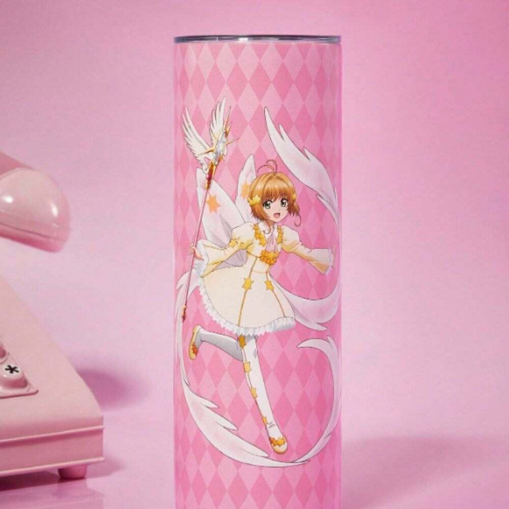 Cardcaptor Sakura Stainless Steel Tumbler Pink NWT
